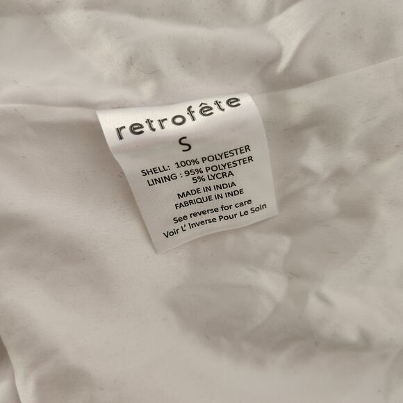 Retrofete Prima Dress in White Sequins Beaded Small NWT Sleeveless Maxi - Picture 12 of 13